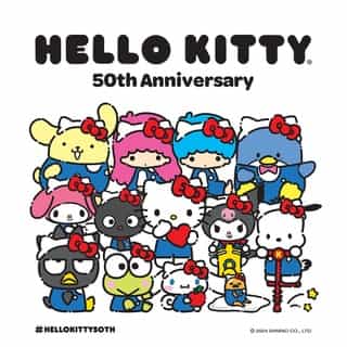 Happy 50th Anniversary, @HelloKitty! 🎂❤️ Celebrate 5 decades of friendship with 20% off #HelloKitty gifts online with code HK50TH today only on Sanrio.com! Link in bio. #HelloKitty50th