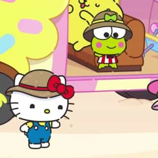 Pompompurin thinks the desert trip is a dessert trip! Are there sweets waiting for him? 🌵Follow along on the #HelloKittyandFriends YouTube channel! Link in bio.