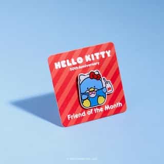 Friend of the Month pins are back! Get our Friend of the Month gift FREE when you spend $50 or more in Sanrio stores and online - no code needed at Sanrio.com ❤️ Link in bio.