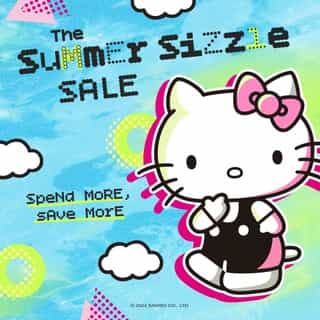 Summer savings ☀️ We're celebrating the season with a site-wide sale on Sanrio.com! ⁠
⁠
$5 Off $50+⁠
Use code: HOTSUMMER-5⁠
⁠
$20 Off $100+⁠
Use code: HOTSUMMER-20⁠
⁠
$50 Off $200⁠
Use code: HOTSUMMER-50⁠
⁠
Link in bio to shop ✨