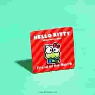 Friend of the Month pins are back! Get our Friend of the Month gift FREE when you spend $50 or more in Sanrio stores and online - no code needed at Sanrio.com ❤️ Link in bio.