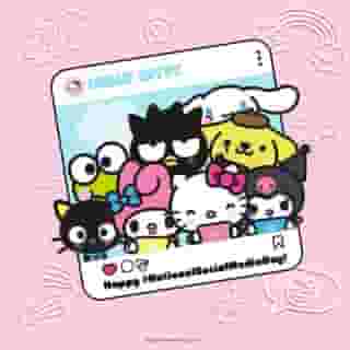 Happy #NationalSocialMediaDay! 📱💕Celebrate with 20% off, just for YOU! Use code SOCIAL-BESTIE at checkout online today only at Sanrio.com ✨ Link in bio.