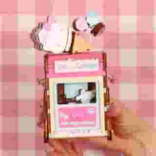 Make this Hello Kitty Ice Cream Truck Music Box from Hands Craft with your best friend on the #HelloKittyandFriends YouTube channel! 🍦 Link in bio.