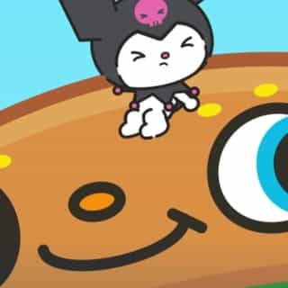 Oh no, Kuromi is stuck on a giant balloon! Watch to find out what happens on the #HelloKittyandFriends YouTube channel! 🎈Link in bio.