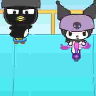 Will Badtz-maru or Kuromi reign supreme over all games in Sanrio town? 🛹🏆️ Find out on the #HelloKittyandFriends YouTube channel! Link in bio.