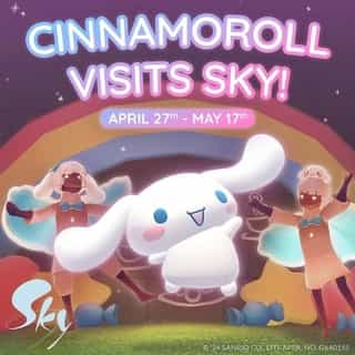 The Sky x Cinnamoroll Pop-Up Cafe begins in @thatskygame, the delightful social adventure game! ⁠
⁠
During this special collaboration event, Cinnamoroll comes to help Tiptoeing Tea-Brewer and Sky Children celebrate the grand opening of a new cafe in Aviary Village. ☕✨⁠
⁠
Join us and take pictures of sweet decorations, explore a peaceful village with the friendly puppy, and dress just like Cinnamoroll. 💙 The Sky × Cinnamoroll Pop-Up Cafe event continues until May 17th. See you in the skies!🌤 Link in bio to play. ️#SkyxCinnamoroll #thatskygame #skycotl⁠