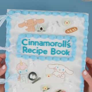 Store all your Hello Kitty and Friends recipes in this adorable DIY Cinnamoroll recipe book! Watch on the #HelloKittyandFriends YouTube channel. Link in bio!