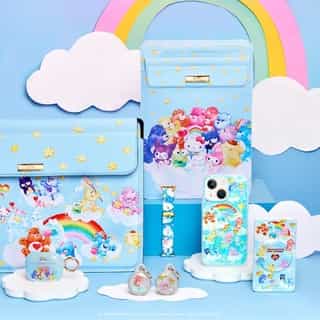 New friendships made in the Kingdom of Caring 🌈🌤 💞Outfit your phone, tablet, and everything else with with the Hello Kitty and Friends x @carebears collection from @shopsonix! Link in bio.
