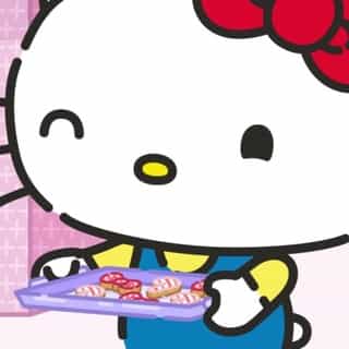 Hello Kitty and her friends are all sharing their cookies for the Holiday Cookie Swap. What new cookie idea did Chococat come up with? Head over to the #HelloKittyandFriends YouTube channel to learn more! Link in bio!