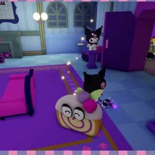 Get ready for a spooktacular treat 👻🍬 New map of Kuromi's Spooky Cafe mini game has arrived to the My Hello Kitty Cafe experience on @roblox! Familiarize yourself with the map to find the perfect spot to hide while avoiding Kuromi 😈 Link in bio!