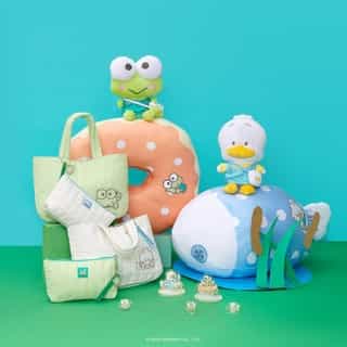 These chibi versions of Keroppi and Pekkle are too cute! 💚💙 Accessorize your space with your faves! Link in bio to shop.