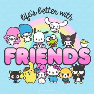 Happy #InternationalFriendshipDay! 💖 Celebrate with BOGO 50% off on plush & apparel online at Sanrio.com! Use code BOGOBESTIE-23 at checkout. Link in bio.