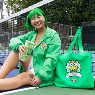 Keroppi Fit Check ✅ The @JapanLA 💚 Keroppi 35th Anniversary Collection is here! Link in bio to shop. 