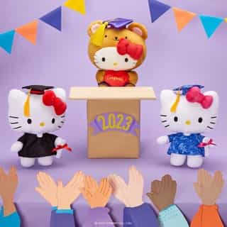 Congrats Class of 2023! 🎓✨ Commemorate their amazing success with a supercute Hello Kitty Graduation Plush! Link in bio.