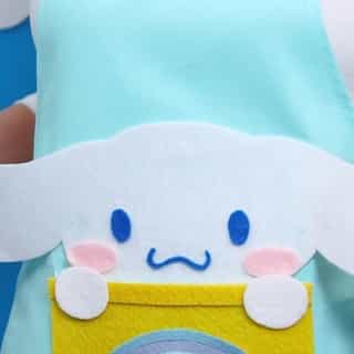 To match the new Cinnamoroll themed items in My Hello Kitty Cafe on Roblox, try this craft and make yourself a Cinnamoroll apron! 💙 Tap the link in bio to watch now on YouTube ☁️