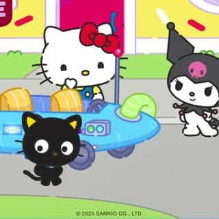 Oops! Chococats time machine sends Hello Kitty, My Melody and Kuromi zooming to the past. Will they be able to make it back to the present? Find out in PART 1 of Hello Kitty in Back to my Friends on the #HelloKittyandFriends YouTube channel - link in bio! 