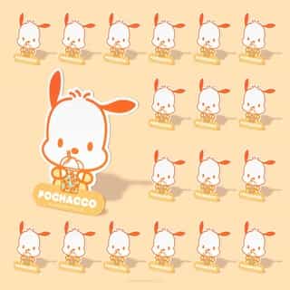 Pochacco is curious, sporty, and now available as a limited-edition magnet! 🧡 Get our Friend of the Month gift FREE when you spend $50 or more in Sanrio stores and online - no code needed! Link in bio to shop. #SanrioFOTM