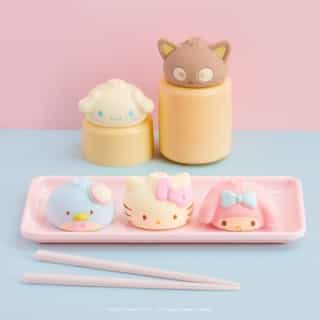 Another one, thank you✨ The Hello Kitty and Friends Steam Bun Water-Filled Squishies are too cute not to squish! Available now at @clairesstores and online.