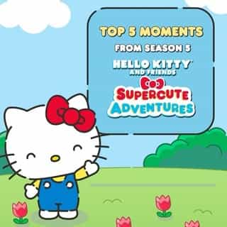 Friendship, kindness, and big smiles 💖 Watch the top moments from #HelloKittyandFriends Supercute Adventures Season 5 now on YouTube. Link in bio!⁠