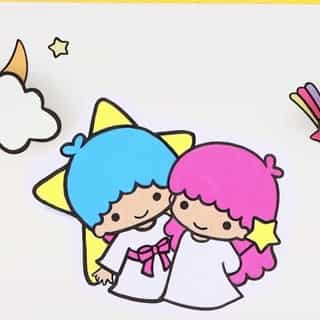 Which characters have traveled a long way to Earth to learn how to be the best, shiniest stars they can be? Learn to draw LittleTwinStars Kiki and Lala in a new How To Draw Video on the #HelloKittyandFriends YouTube channel! Link in bio.  🌟 