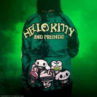 Spooky cute 👻💚 This year's Hello Kitty and Friends Halloween Spirit Jersey from @JapanLA is GLOWING! ✨ Link in bio to shop.