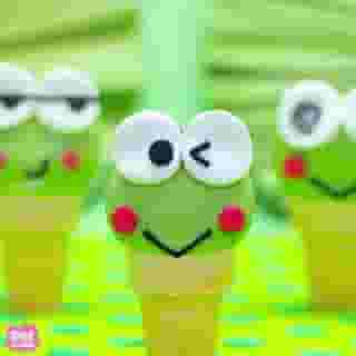 Learn to make adorable Keroppi Cake Cones to match your Keroppi items in the My Hello Kitty Cafe experience on @roblox!🍦💚 Only on the #HelloKittyandFriends YouTube channel. Link in bio!