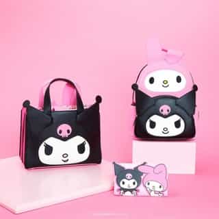 Besties forever 🖤💗 Shop new @Loungefly bags featuring My Melody and Kuromi with the link in bio!