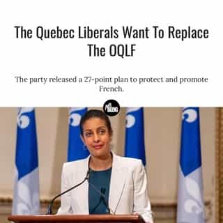 The new office would be called the "Office de protection et de valorisation de la langue française" and would, the Liberals argue, "have a clearer and more coherent role."⁠
⁠
*Click the link in @mtlblog bio for the full story! ⁠
⁠
📸: DomAnglade via Twitter⁠
