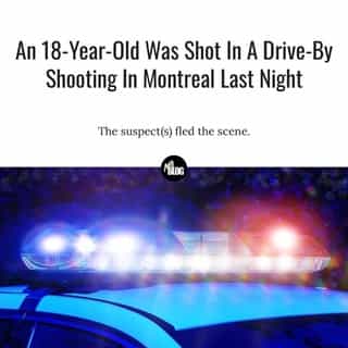 An 18-year-old man was left with "superficial wounds" after a drive-by shooting in Montreal.⁠
⁠
*Click the link in @mtlblog bio for the full story! ⁠
⁠
📸: Viorel Margineanu via @Dreamstime⁠
