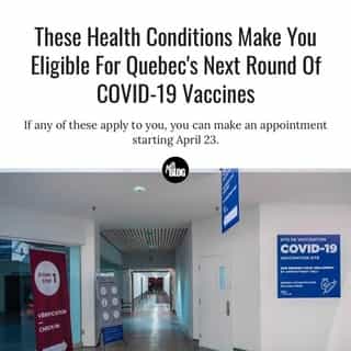 The provincial government has since issued a list specifically outlining which health conditions would allow you to qualify for a fast-track to a COVID-19 vaccine dose in Quebec compared to the general population.⁠
⁠
*Click the link in @mtlblog bio for the full story! ⁠
⁠
📸: @ciussscentreouest⁠