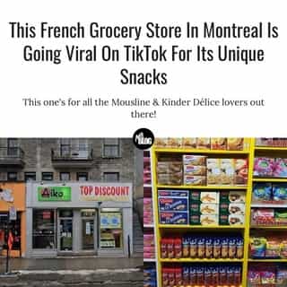 The TikTok — which has racked up more than 230,000 views — showcases some of France's most beloved munchies, which are available at Top Discount Canada. ⁠
⁠
*Click the link in @mtlblog bio for the full story! ⁠
⁠
📸: Google Maps & @topdiscountcanada⁠
