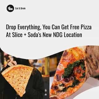 Free pizza? Don't mind if I do! 🍕⁠
⁠
*Click the link in @mtlblog bio for the full story! ⁠
⁠
📸: @sliceandsoda⁠
