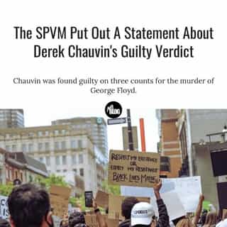On the morning after former police officer Derek Chauvin was found guilty on three counts for the murder of George Floyd, Montreal's SPVM released a statement on Twitter about the verdict.⁠
⁠
*Click the link in @mtlblog bio for the full story! ⁠
⁠
📸: Wirestock via @dreamstime⁠
