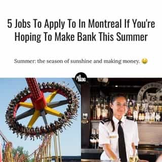 Whether you're a student, currently on the job hunt or just looking for a little change this summer, these employments will ensure a solid season ahead.⁠
⁠
*Click the link in @mtlblog bio for the full story! ⁠
⁠
📸: @larondesixflags & @croisieres_aml⁠