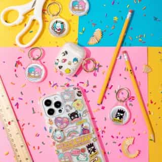 It's a match! 🌈💕 Complete your supercute @shopsonix x @HelloKitty & Friends set with matching AirPod and AirTag cases available now. Link in bio to shop!