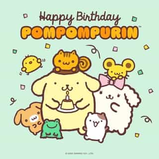 Yay, it’s Pompompurin’s birthday! 💛🎂 Celebrate with 15% off #Pompompurin gifts online at Sanrio.com today only! Use code PURINBDAY at checkout. Link in bio.
