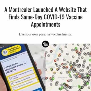 It helps eligible Quebecers get vaccine appointments faster. 💉⁠
⁠
*Click the link in @mtlblog bio for the full story! ⁠
⁠
📸: Marc Bruxelle via @dreamstime & Vaxstat.ca⁠
