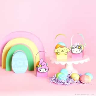 Don’t worry, be hoppy 💞 Celebrate springtime with a supercute DIY Easter themed craft feat. Hello Kitty and Friends! Tap the link in bio for the step-by-step instructions ✨