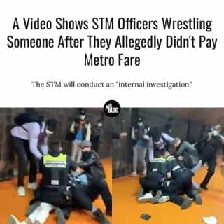 The video, which has gone viral, has made many individuals question why the STM officers used such force to stop this person.⁠
⁠
*Click the link in @mtlblog bio for the full story! ⁠
⁠
📸: whoisdeelan via Twitter⁠
