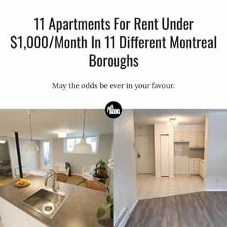 Here are 11 apartments in 11 different boroughs to just give you a sense of what's still out there — for now.⁠
⁠
*Click the link in @mtlblog bio for the full story! ⁠
⁠
📸: @rentals.ca⁠
