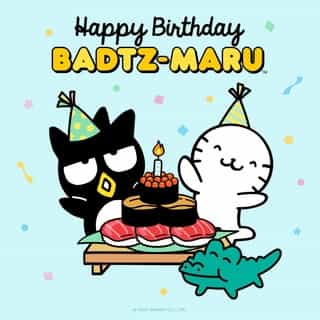 Happy birthday to our mischievous friend Badtz-maru and Happy #AprilFoolsDay! 🖤🎂 Celebrate with 15% off #Badtzmaru gifts online at Sanrio.com today only! Use code BADTZBDAY at checkout. Link in bio.