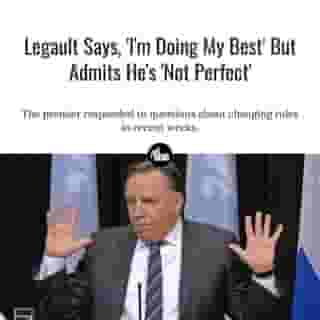 Legault faced some heat after announcing several changes to the mask rules at the beginning of the month before backtracking.⁠
⁠
*Click the link in @mtlblog bio for the full story! ⁠
⁠
📸: @francoislegault.pm⁠
