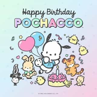 Happy Birthday to our adorable leap year pup,  Pochacco! 🎂🎈 Celebrate with 15% off #Pochacco gifts online at Sanrio.com today only! Use code POCHACCOBDAY at checkout. Link in bio✨