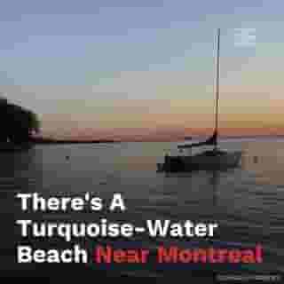 There's a turquoise-water beach near Montreal where you can pretend you're not in Quebec. 🏖️⁠
⁠
*Click the link in @mtlblog bio for the full story! ⁠
⁠
