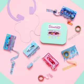 New Stationery? That's music to our ears 💿🎶💞 Tap the link in bio to shop cassette washi tape dispensers and record-inspired envelope sets! 