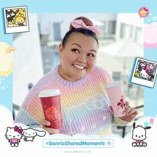 Choose Kindness 🌈 🎀 Our sweet friend @littlesweetkaren is spreading kindness by paying it forward and treating a stranger to coffee to perk up their day ☕⁠
⁠
How do you plan to spread kindness this week? Post a photo with #SanrioSharedMoments and tag @sanrio for a chance to win a $50 Sanrio.com gift card. Link in bio for ideas + to learn more!✨