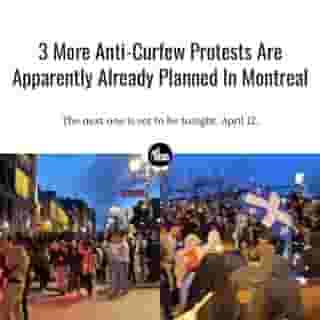 Only one day after the massive anti-curfew protest in Montreal, more are already being planned.⁠
⁠
*Click the link in @mtlblog bio for the full story! ⁠
⁠
📸: @alexmelki via MTL Blog⁠
