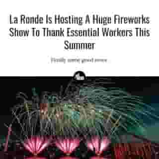 The usual international competition will be replaced with a single, 30-minute event honouring essential workers. 🎆⁠
⁠
*Click the link in @mtlblog bio for the full story! ⁠
⁠
📸: @larondesixflags⁠