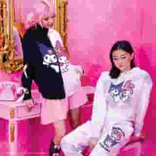 Tag your Galentine 💘 Shop the My Melody and Kuromi collection in stores and online at @hottopic. #MyMelodyKuromixHT
