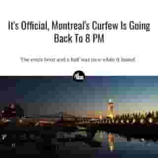 Reminder: The evening curfew in Montreal and Laval is going back to 8 p.m today.⁠
⁠
*Click the link in @mtlblog bio for the full story! ⁠
⁠
📸: Isabel Poulin via @dreamstime⁠
